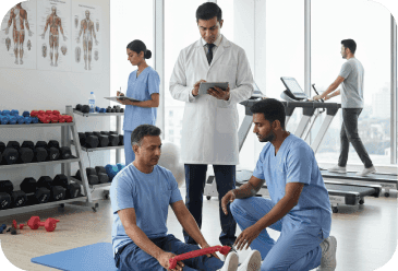 Specialist orthopedic rehab teams